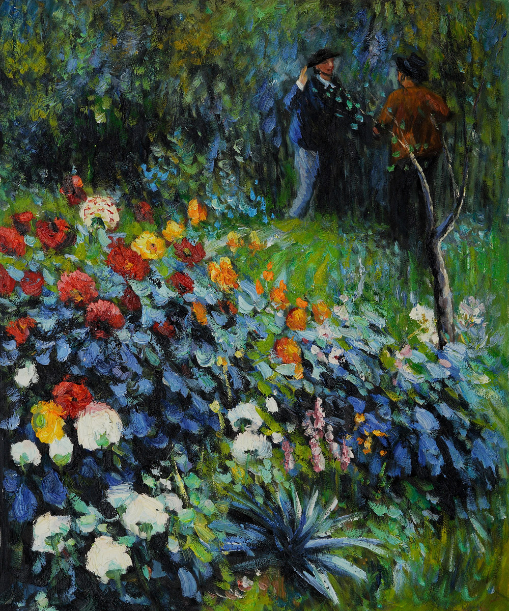 Garden in the Rue Cortot Montmartre by Pierre Auguste Renoir - Click Image to Close